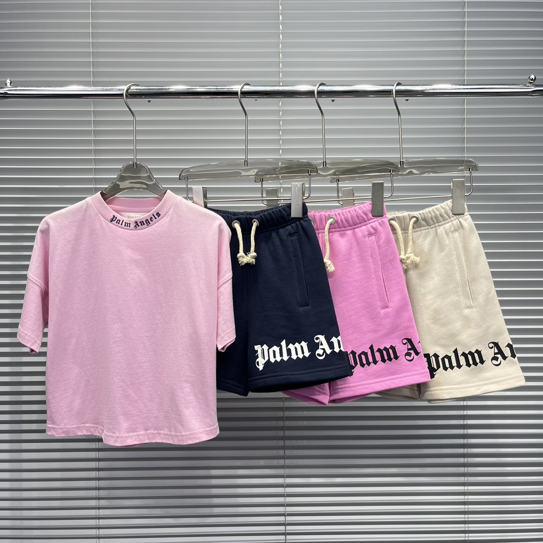 Camiseta de manga corta, pantalones cortos, en stock, camiseta de manga corta holgada de la marca de moda Palm Angels, …