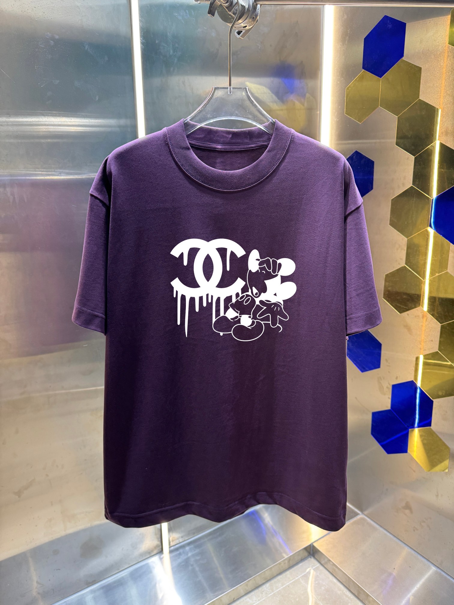 P80 2026SS primavera/verano de alta calidad CHANEL Chanel camiseta de cuello redondo de manga corta, nueva primavera/ve…