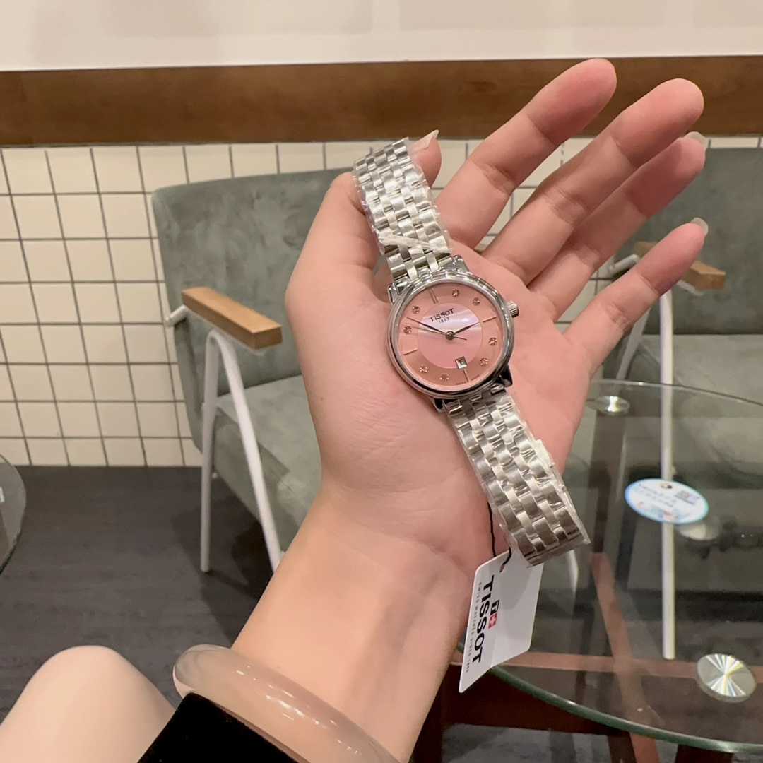 티쏘 카슨 T122 커플 시계 40mm 30mm 쿼츠 사파이어 레플리카 45534