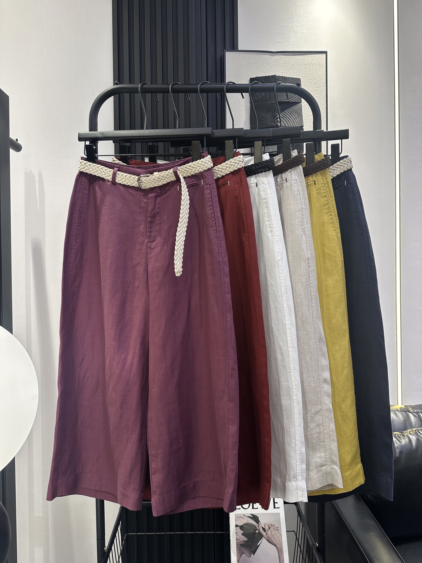 NO:416512,YSL Saint Laurent's popular style, slim and wide-legged pants, super positive style, slim upper body, fashionable, simple and versatile, six-color smlxl,,saint laurent,saint laurent,alexander wang19860909YSL圣罗兰 爆款来咯天丝麻料阔腿八分裤 版型超正 上身显瘦 时尚简约百搭 六色 smlxl,,saint laurent,saint laurent,alexander wang,Women's clothing