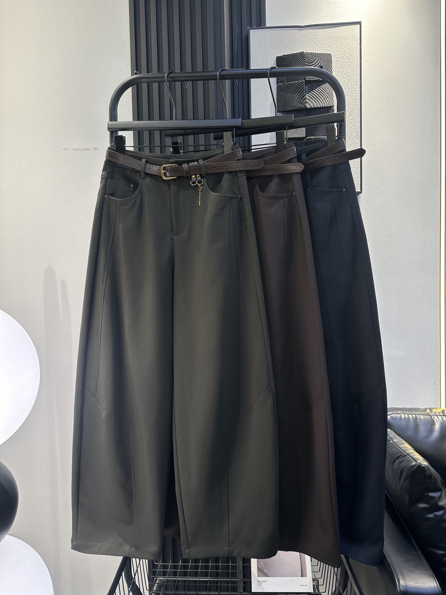 Celine Key Belt Banana Trousers