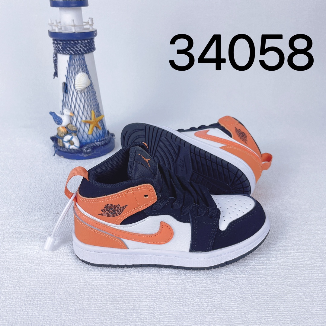 海外专G版乔1童鞋 谁还没有一双a/j啊 AJ1童鞋萌娃 Air Jordan 1 Mid 乔丹一代Aj1高帮潮流文化篮球板鞋 尺码22-39-选品中心