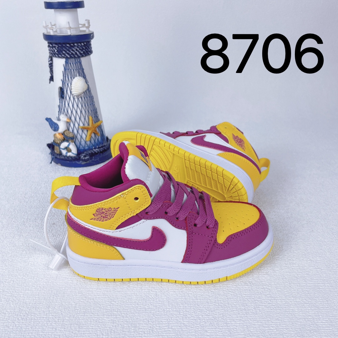 图片[2]-海外专G版乔1童鞋 谁还没有一双a/j啊 AJ1童鞋萌娃 Air Jordan 1 Mid 乔丹一代Aj1高帮潮流文化篮球板鞋 尺码22-39-选品中心