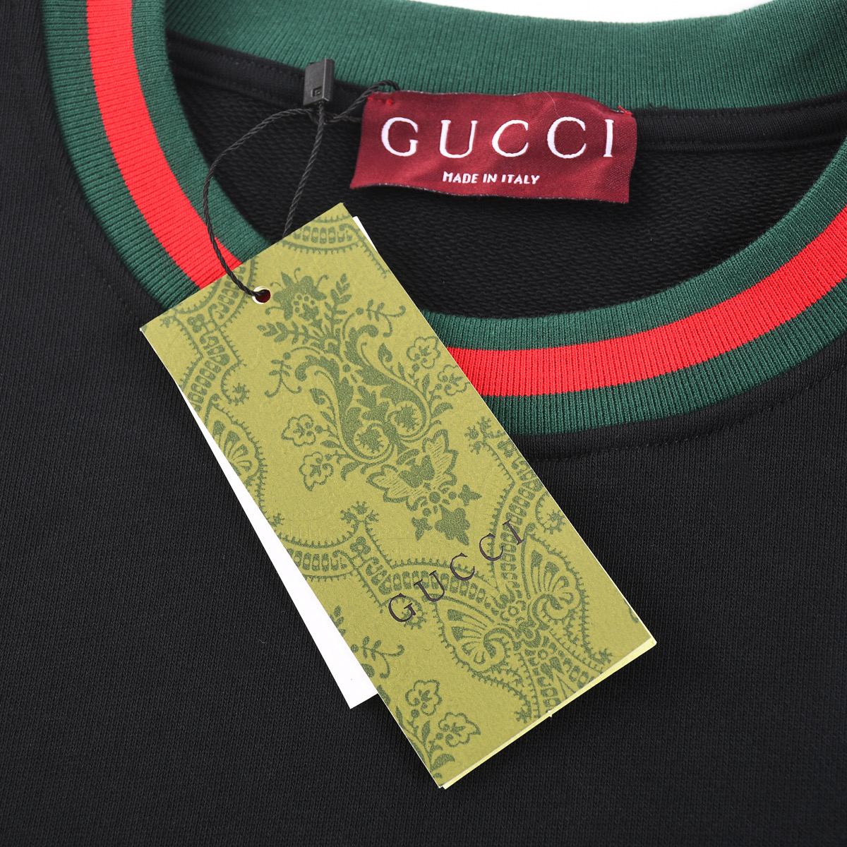 Gucci古驰GUC 织带小标圆领卫衣-Chinese UA Cheap High Quatity Brand Clothes Bags handbags Sneakers wholesale wholesaler seller from China Factory suppliers Fashion Clothing Shoes best Quality Beautiful Price Gucci古驰GUC 织带小标圆领卫衣