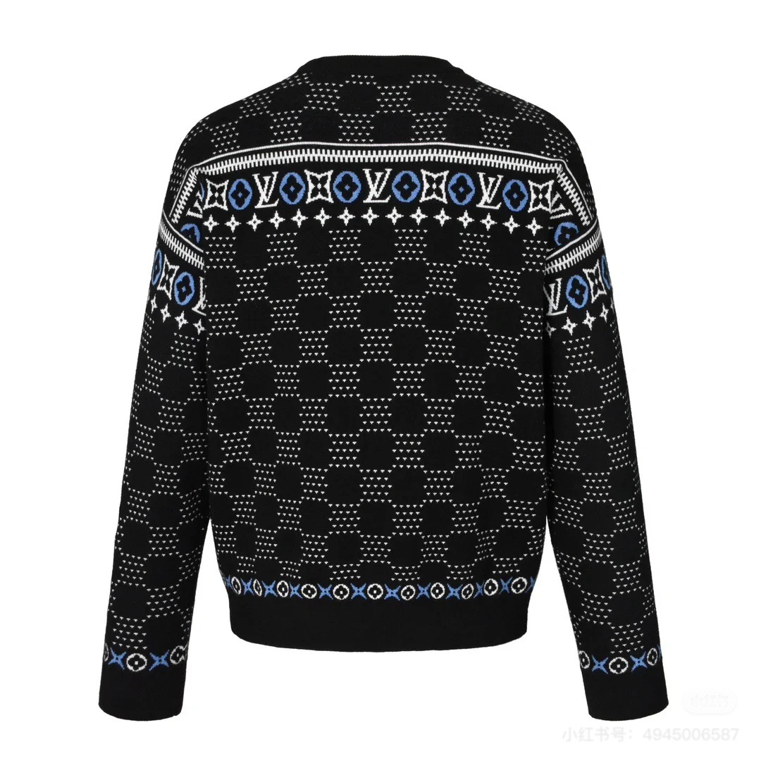 1v 25SS 费尔岛提花圆领毛衣 定染蓝色-Chinese UA Cheap High Quatity Brand Clothes Bags handbags Sneakers wholesale wholesaler seller from China Factory suppliers Fashion Clothing Shoes best Quality Beautiful Price 1v 25SS 费尔岛提花圆领毛衣 定染蓝色