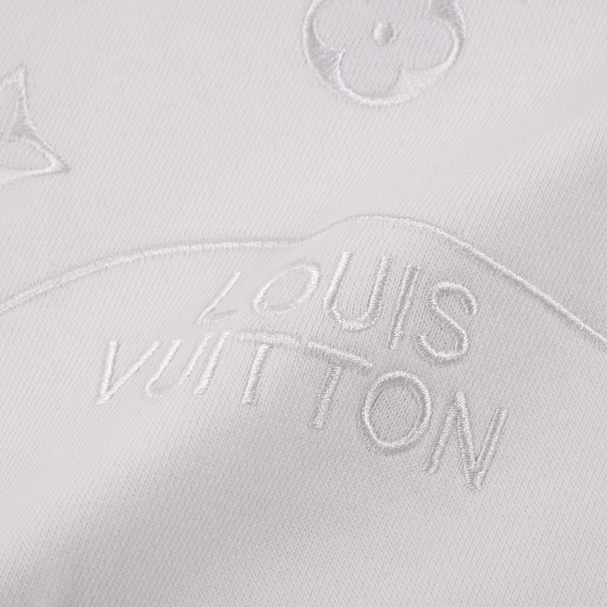 Louis Vuitton 25ss胸前半身满花数码刺绣logo连帽 Louis Vuitton 25ss胸前半身满花数码刺绣logo连帽