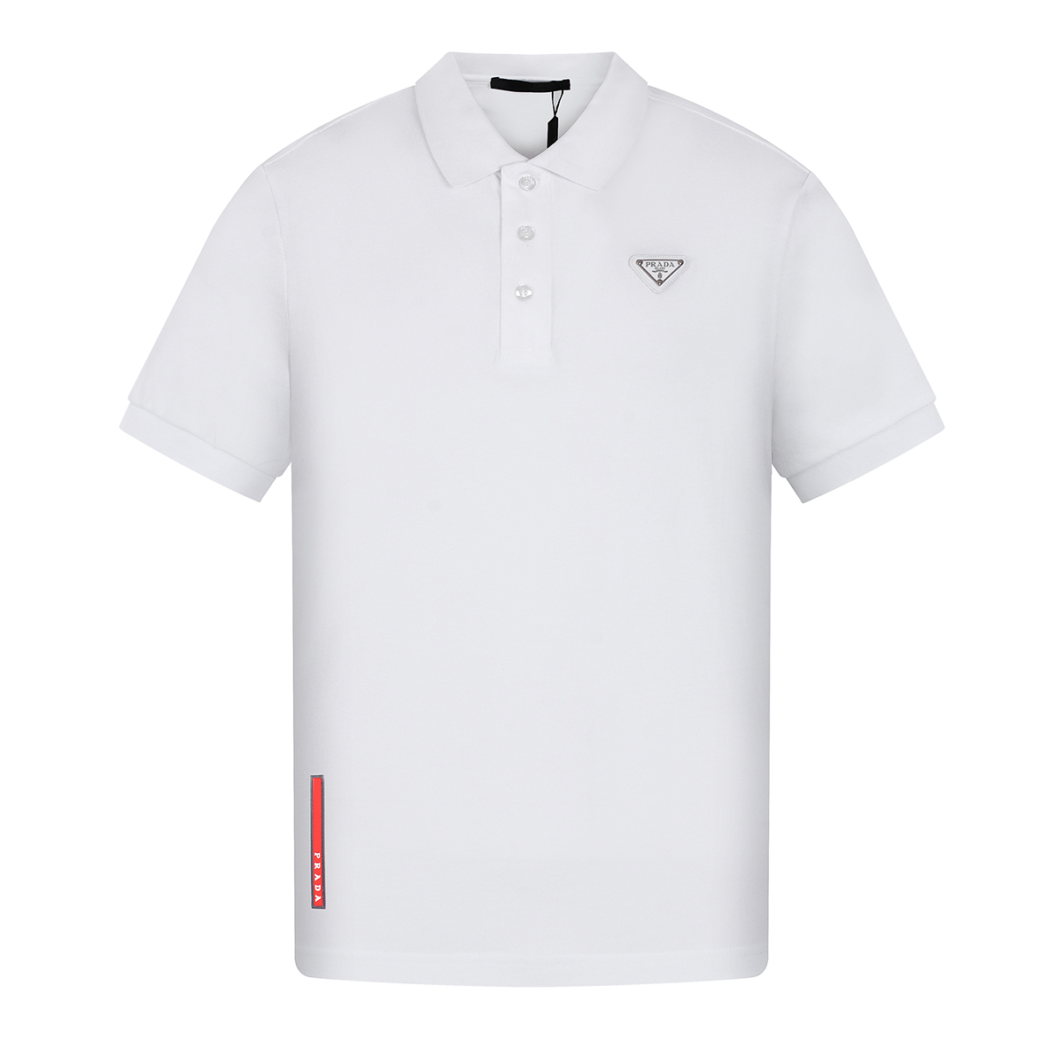 Prada/普拉达 24ss 经典三角标Polo短袖 胸前经典红色皮标字母logo Prada/普拉达 24ss 经典三角标Polo短袖 胸前经典红色皮标字母logo