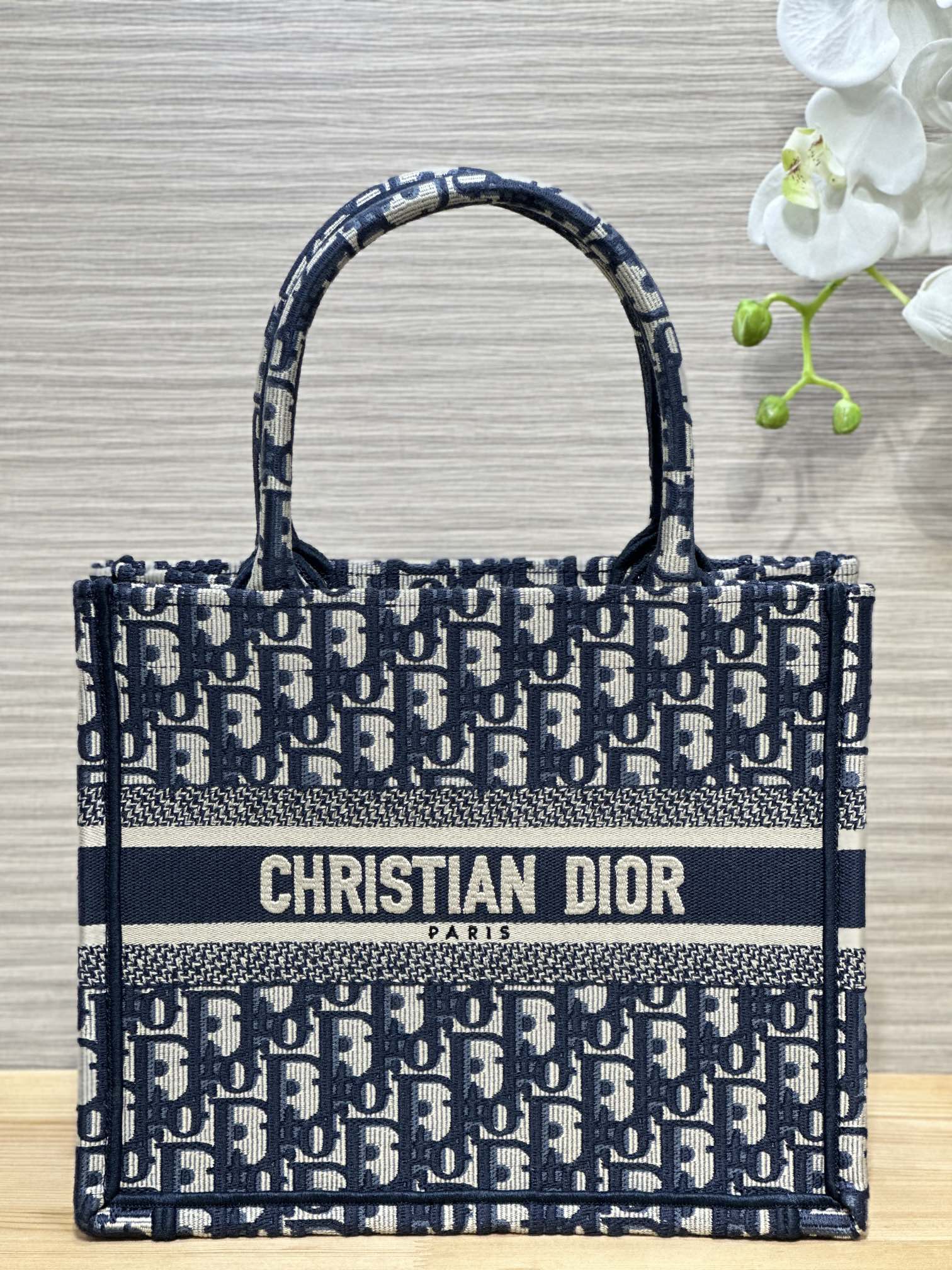 디올 Book Tote 26cm 블루 오블리크 토트백 레플리카