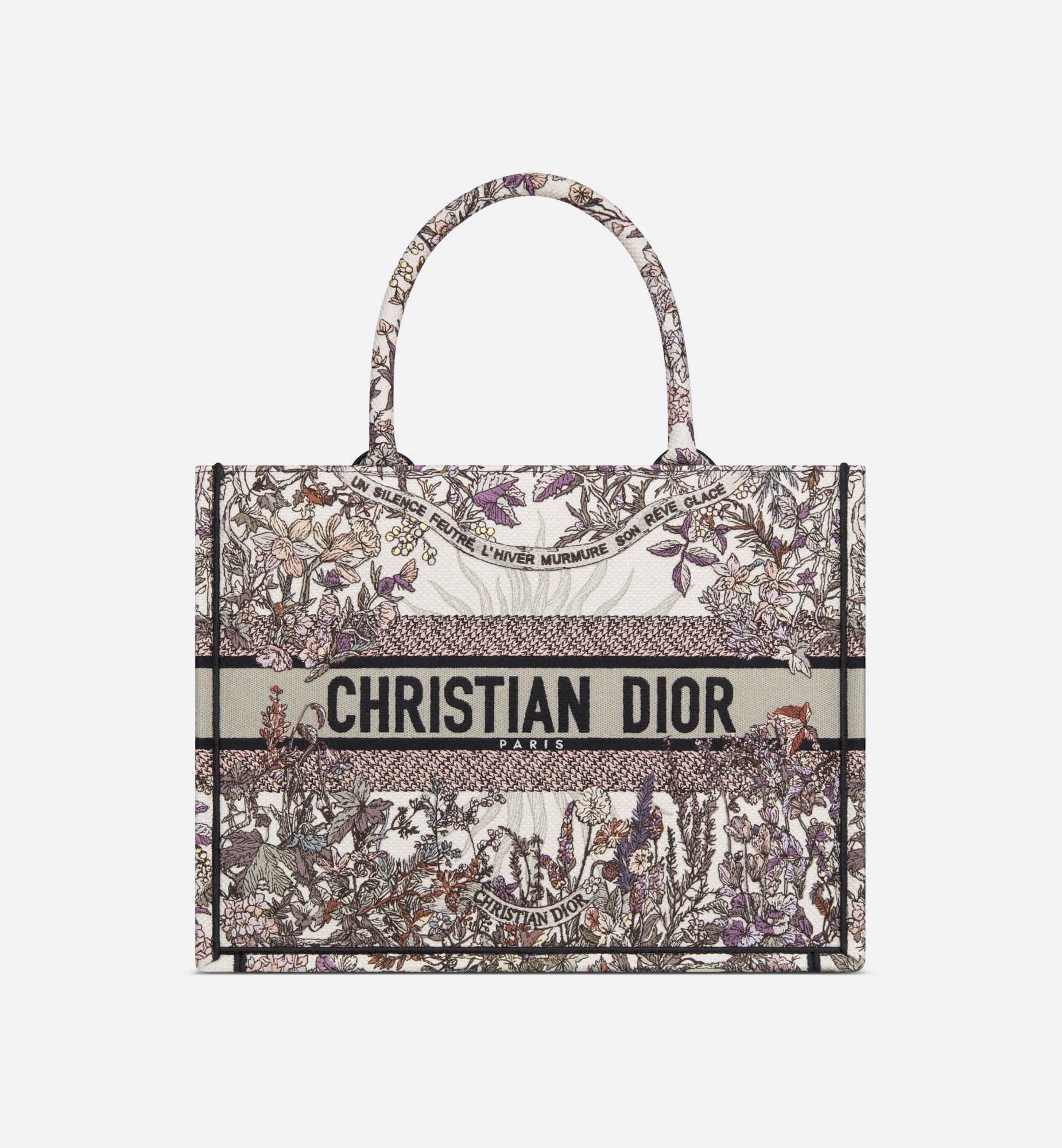 디올 Book Tote 36cm 그레이 플라워 토트백 레플리카