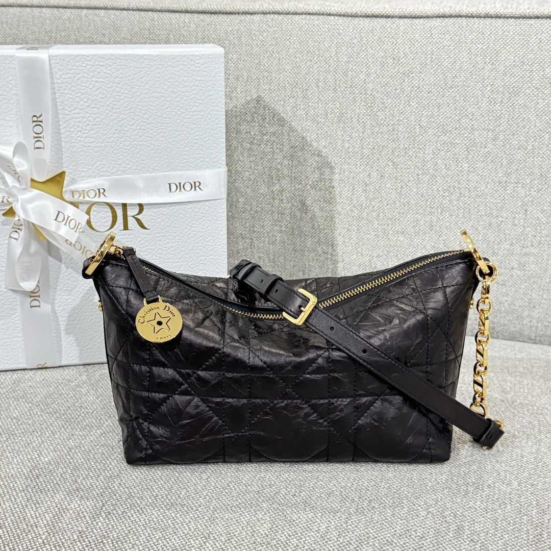 디올 Star 22cm 블랙 소가죽 스타 버킷백 레플리카