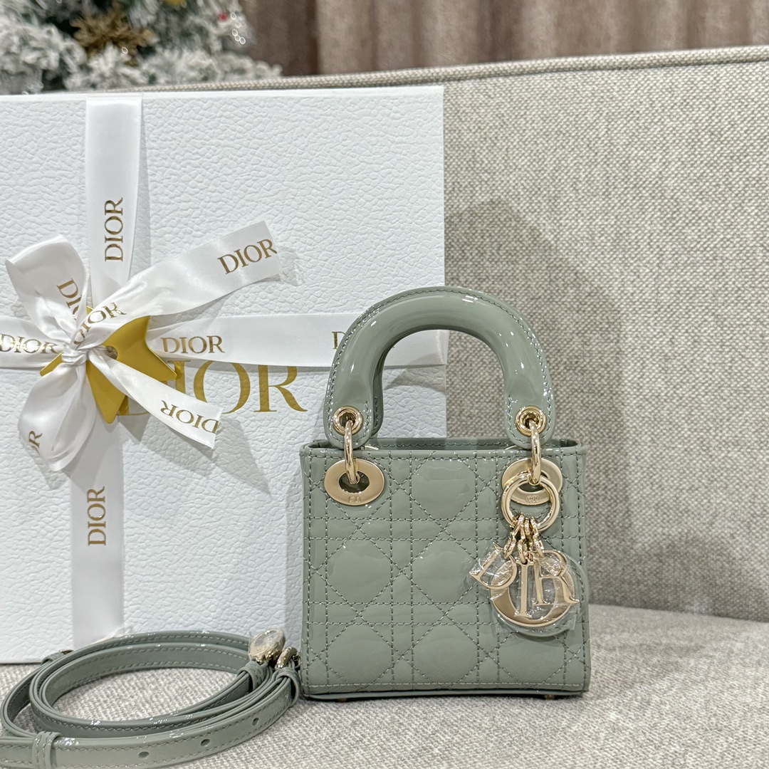 디올 Lady Dior 미니 그레이 백 레플리카