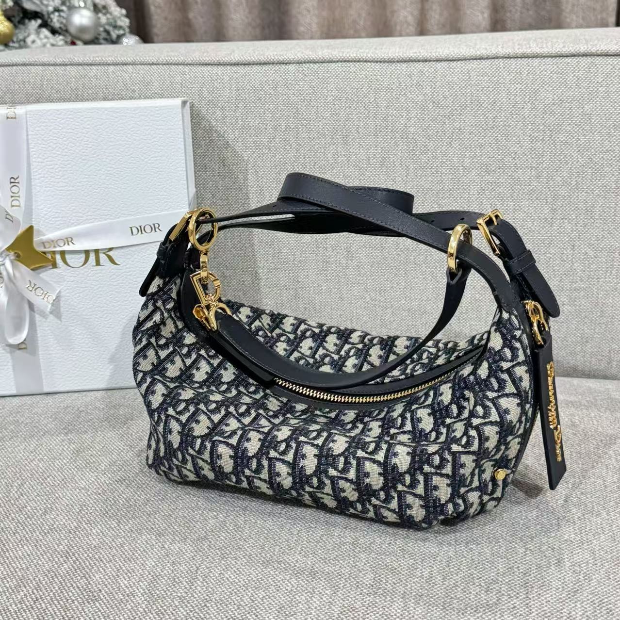 디올 25.5cm 골드 오블리크 크로스백 레플리카