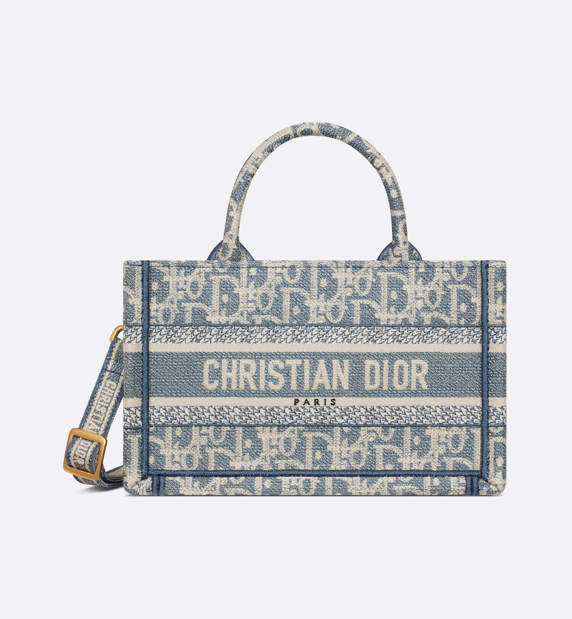 디올 Book Tote 미니 블루 오블리크 토트백 레플리카