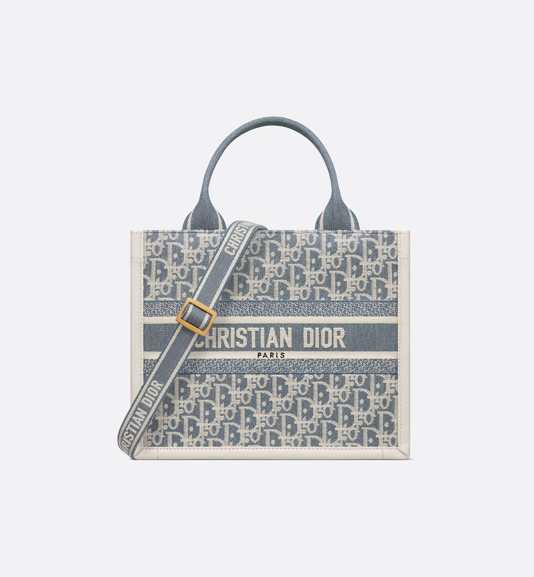 디올 Book Tote 스몰 블루 소가죽 까나쥬 토트백 레플리카