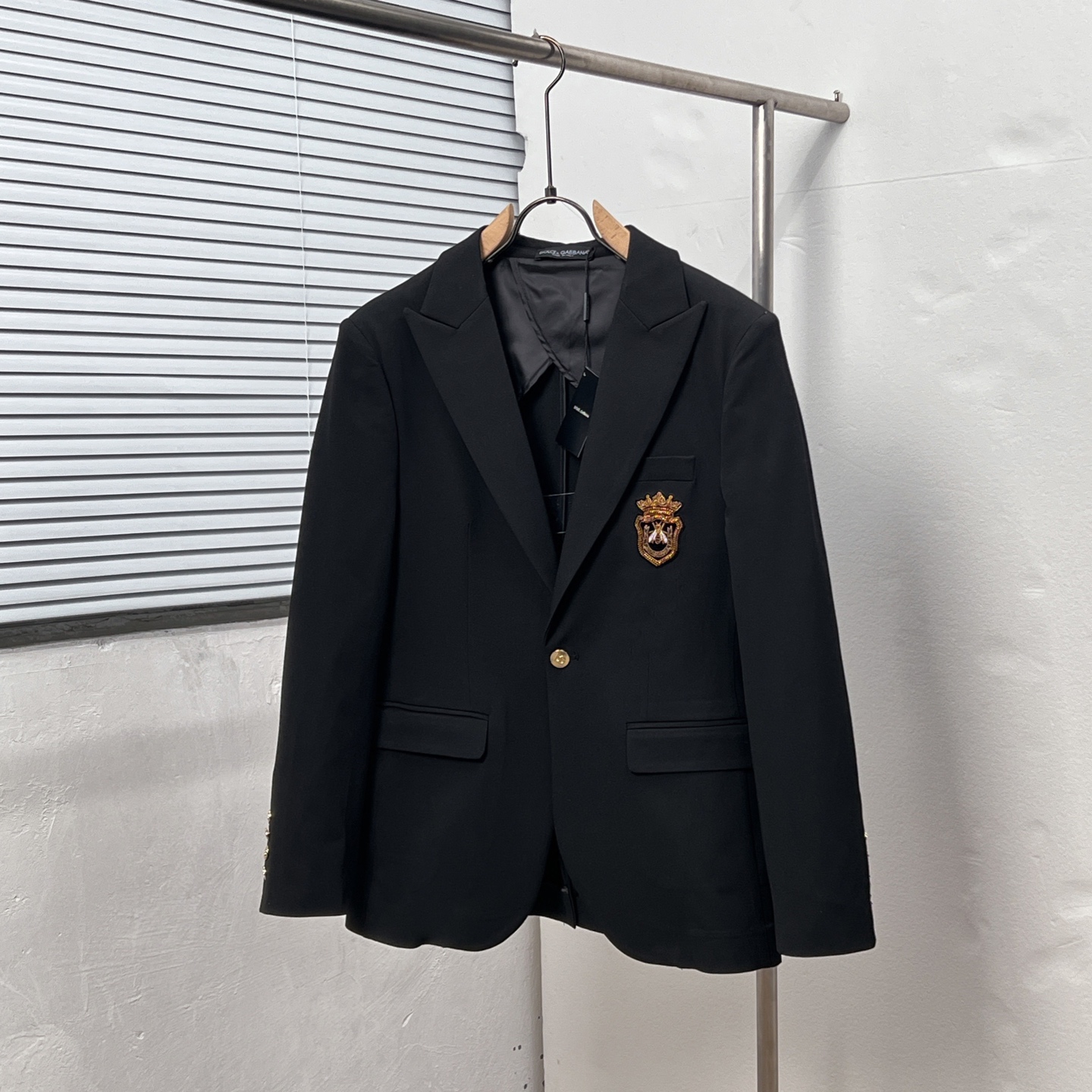 P300 Dolce & Gabban*/Dolce*Gabbana* Chaqueta de traje con insignia de abeja personalizada. Tallas: 48.50.52.54.56.58
