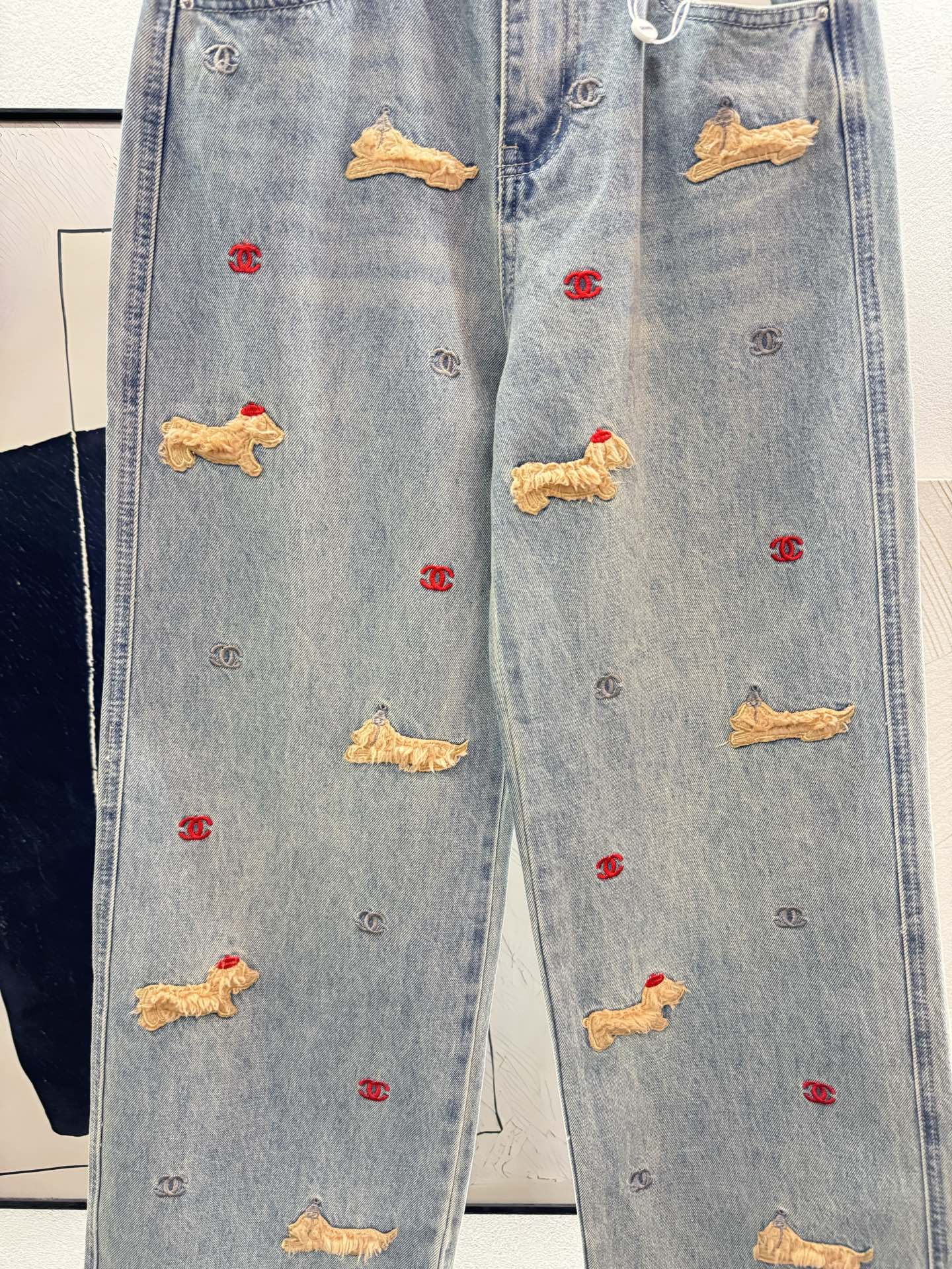 ￼ ❄️2025 Autumn and Winter❄️
！小香立体🐶🐶长裤，
牛仔纯棉面料，柔软舒适面