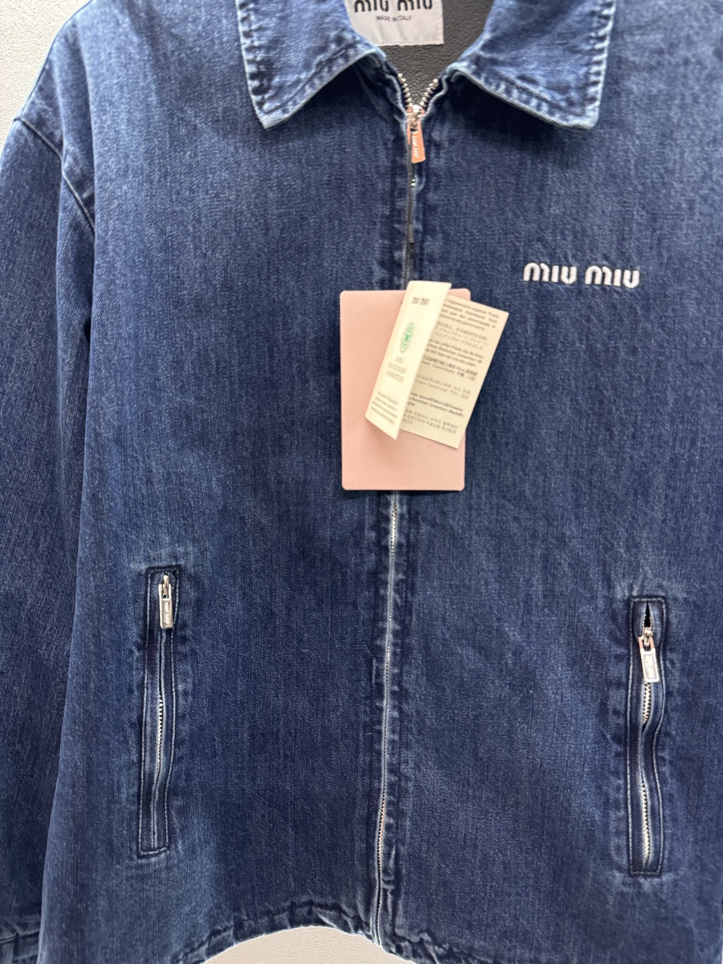 ￼ ❄️2025 Autumn and Winter❄️！miumi*，牛仔薄棉服，里衬加绒保暖，经典牛