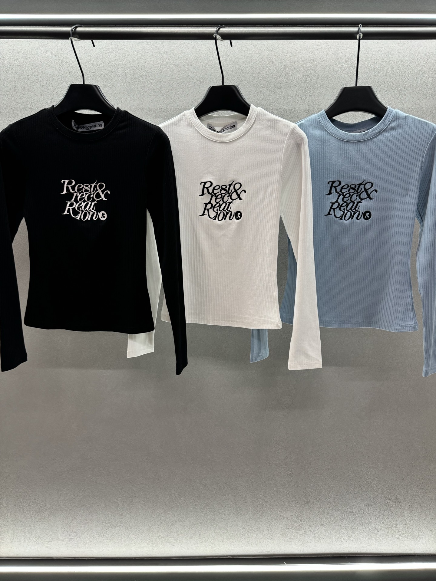 ￼ ❄️2025 Autumn and Winter❄️！Rest&recrea*tion，刺绣字母弹力