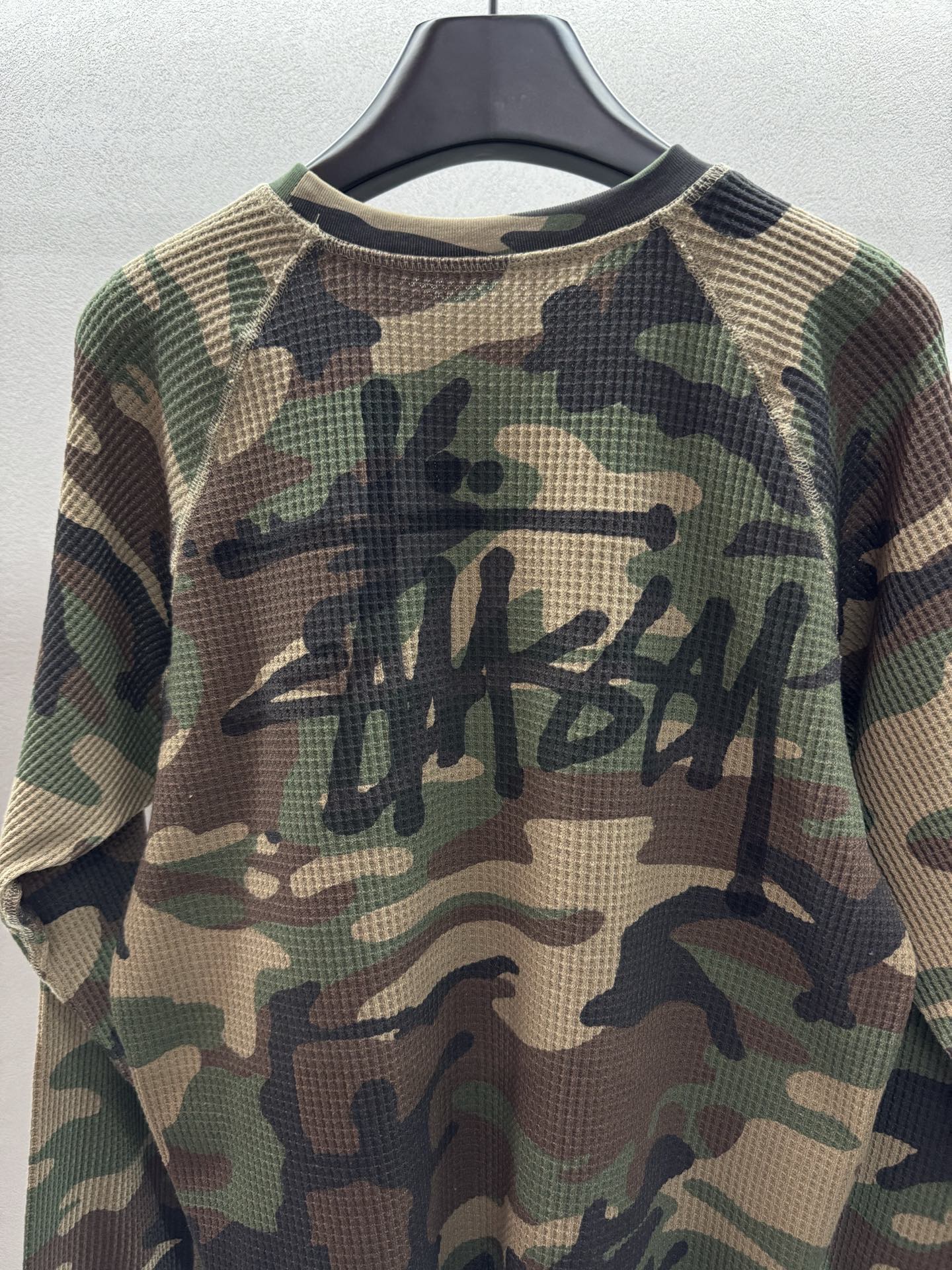 ￼ ❄️2025 Autumn and Winter❄️！Stu*ssy华夫格迷彩长袖！豹纹+迷彩两色，