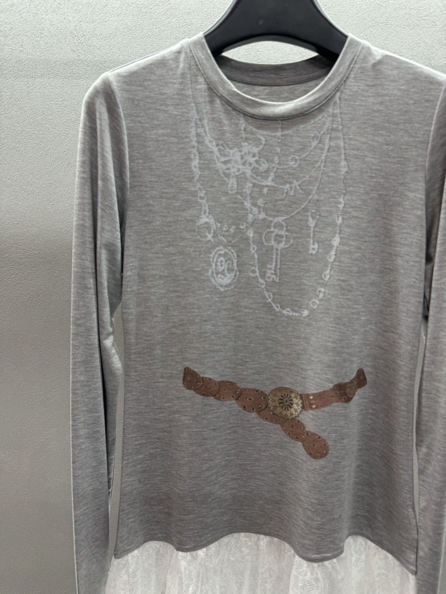 ￼ ❄️2025 Autumn and Winter❄️！Mto Quinn，3D链条长袖T，蕾丝腰花装