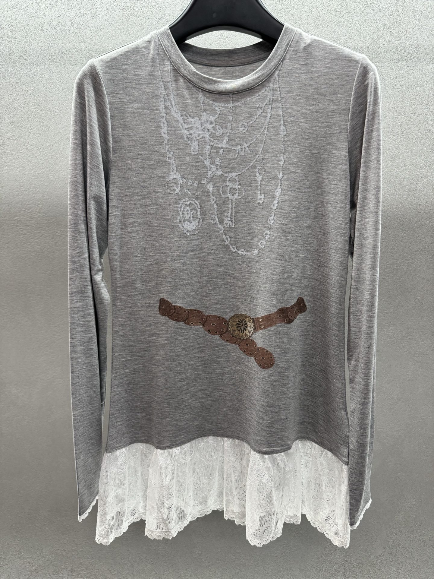 ￼ ❄️2025 Autumn and Winter❄️！Mto Quinn，3D链条长袖T，蕾丝腰花装