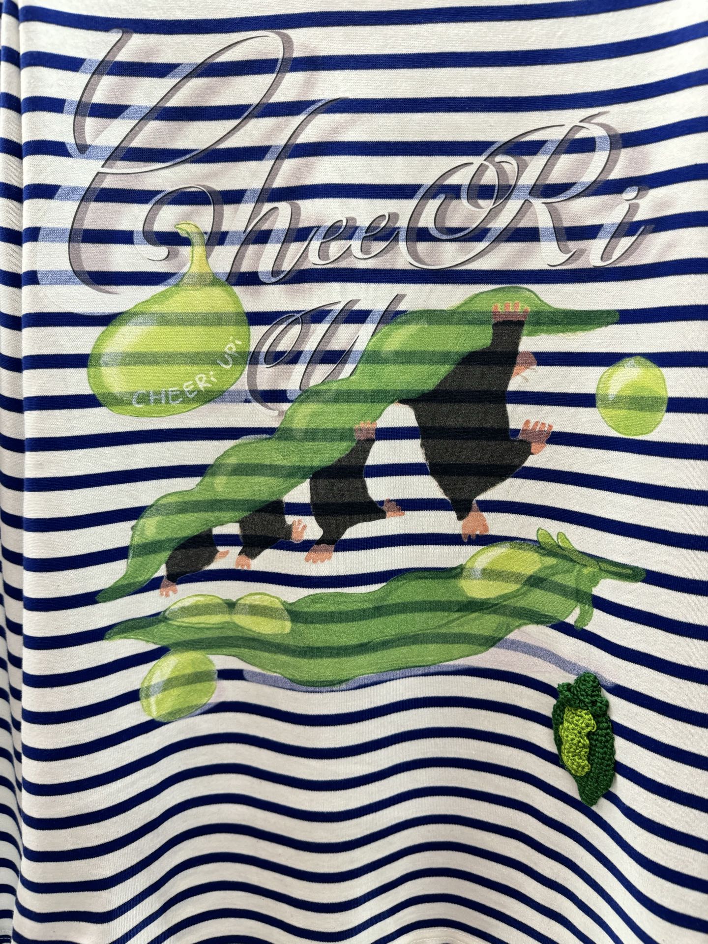 ￼ ❄️2025 Autumn and Winter❄️！CHEERi UPi ，条纹控长袖T，慵懒风轻