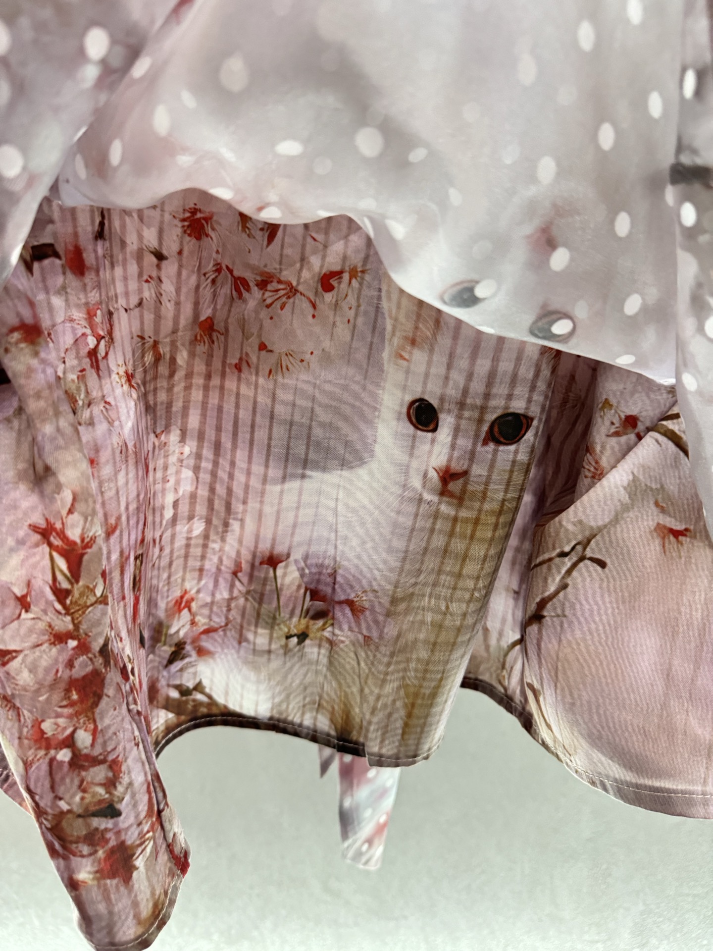 ￼ ❄️2025 Autumn and Winter❄️！Trini*te，樱花粉浪漫猫咪猫猫衬衫，樱花