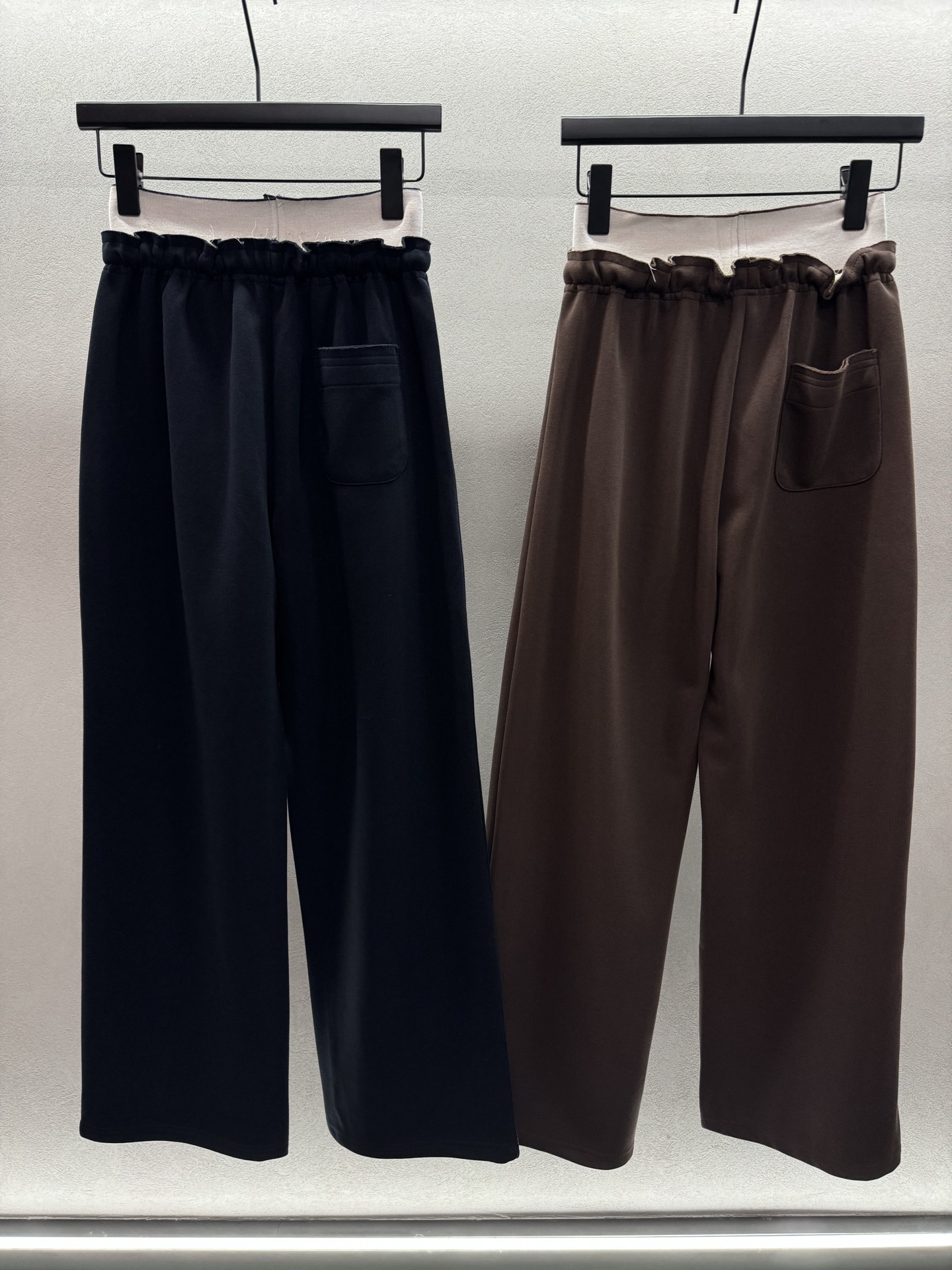 ￼ ❄️2025 Autumn and Winter❄️！AW双腰休闲裤！磨破做旧抽绳松紧腰拼接 ，订制