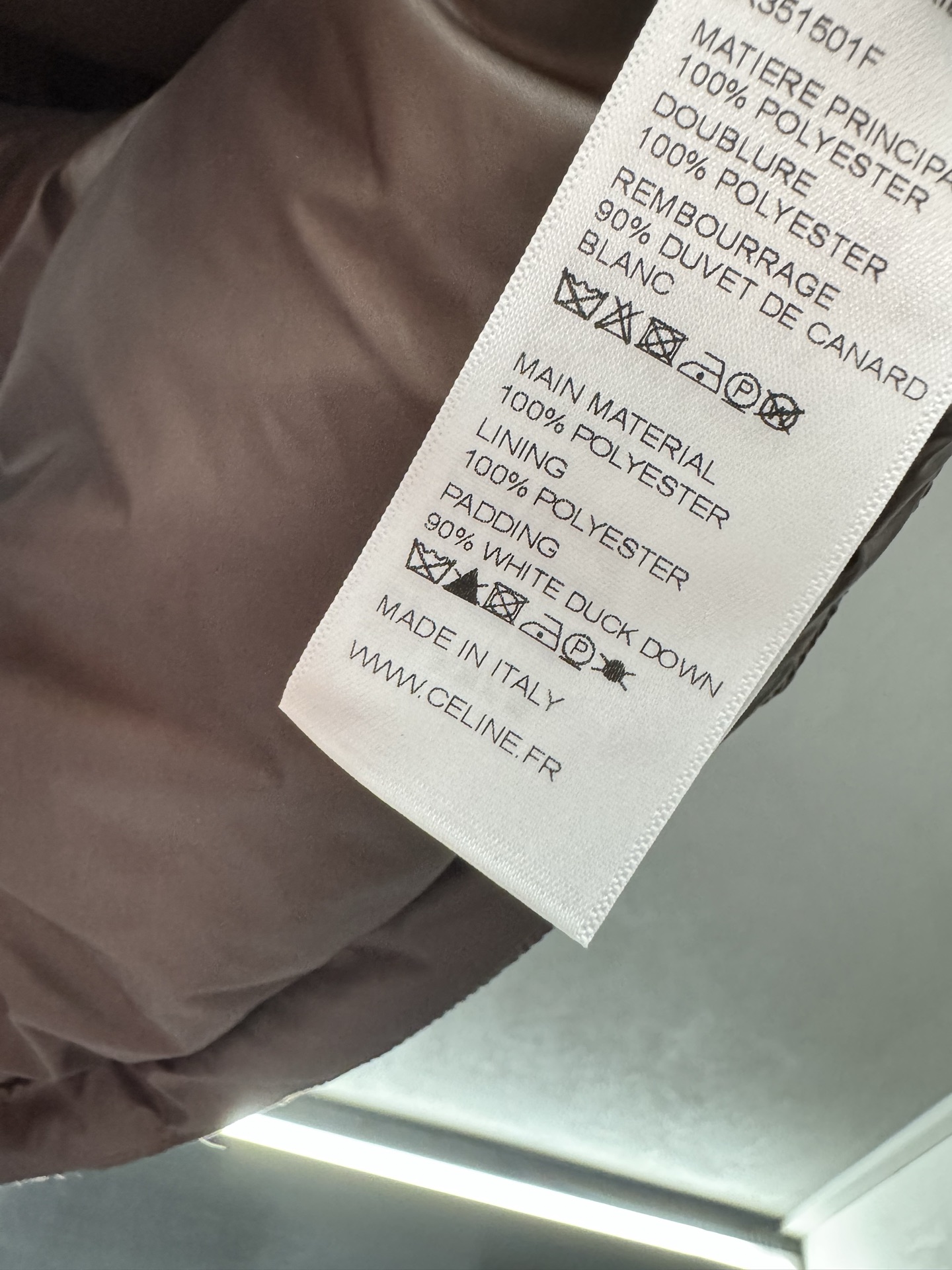 ￼ ❄️2025 Autumn and Winter❄️！Celin*，凯旋门logo，面包格纹羽绒马甲