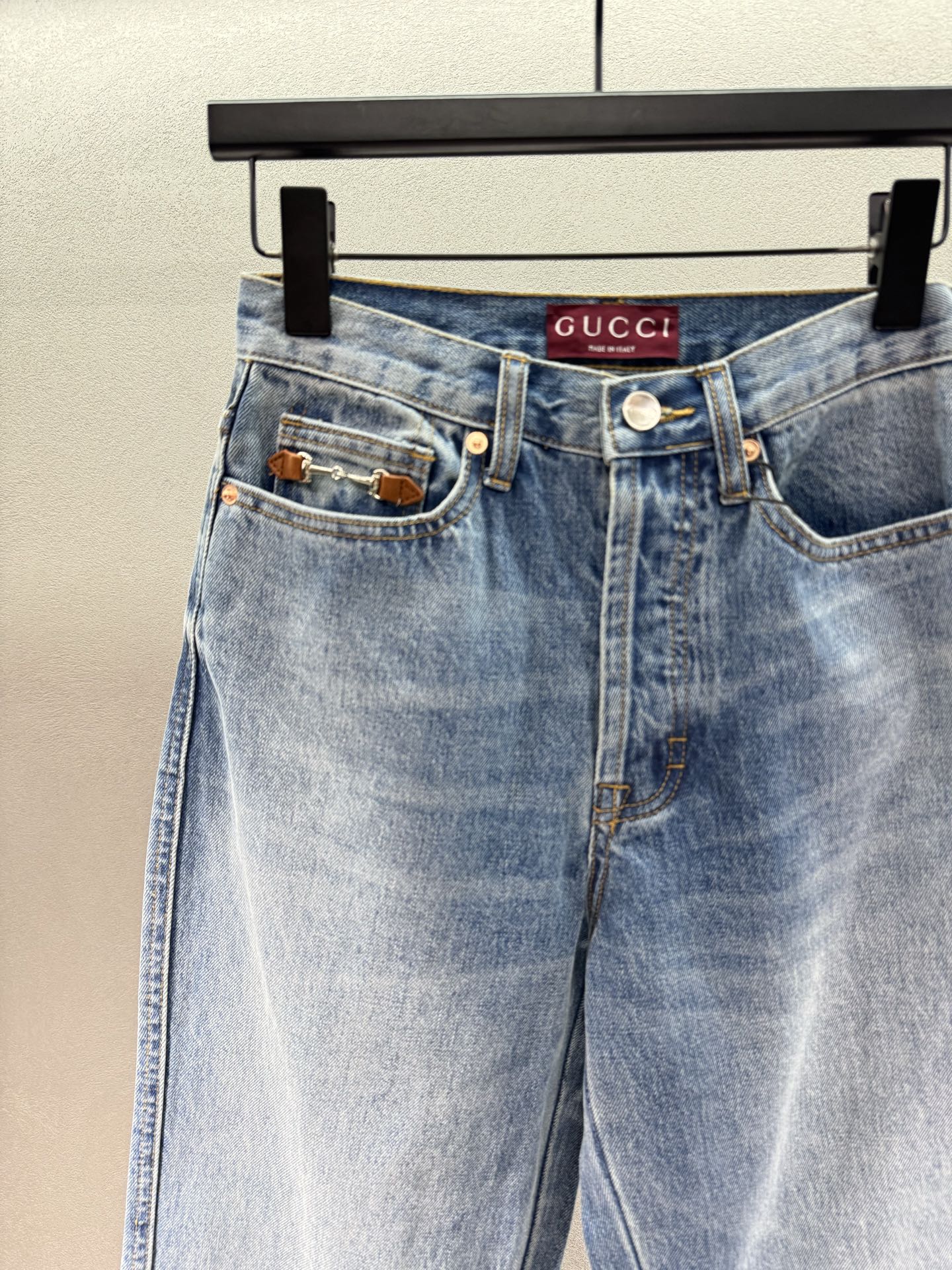 ￼ 🌾2026 SPring&Summer 🔥！Gucc*马鞍扣牛仔长裤，定制牛仔棉面料，面料柔软舒适，