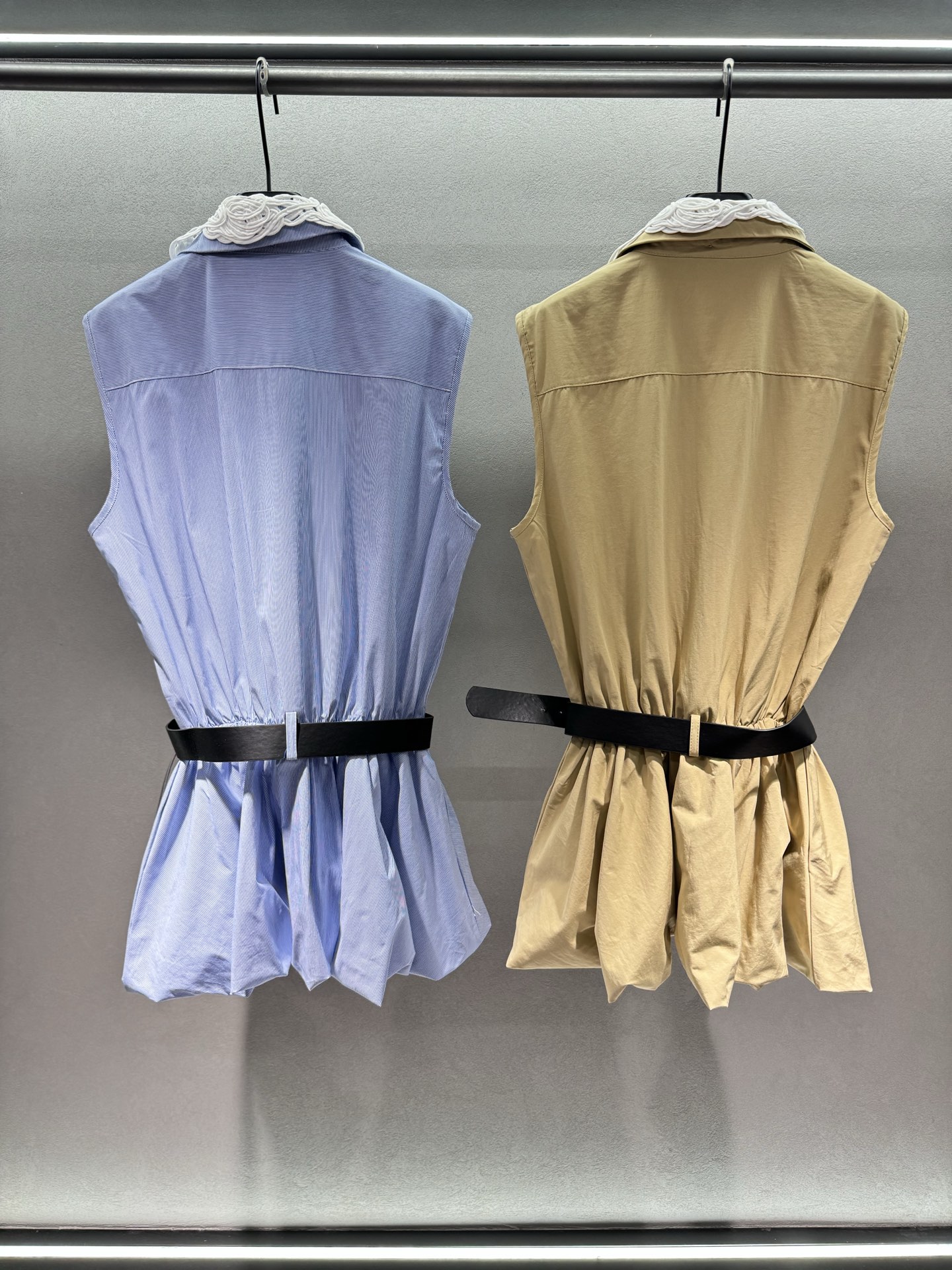 ￼ 🌾2026 SPring&Summer 🔥！lacer*ta，学院风蕾丝收腰连衣裙，立体盘花蕾丝翻领