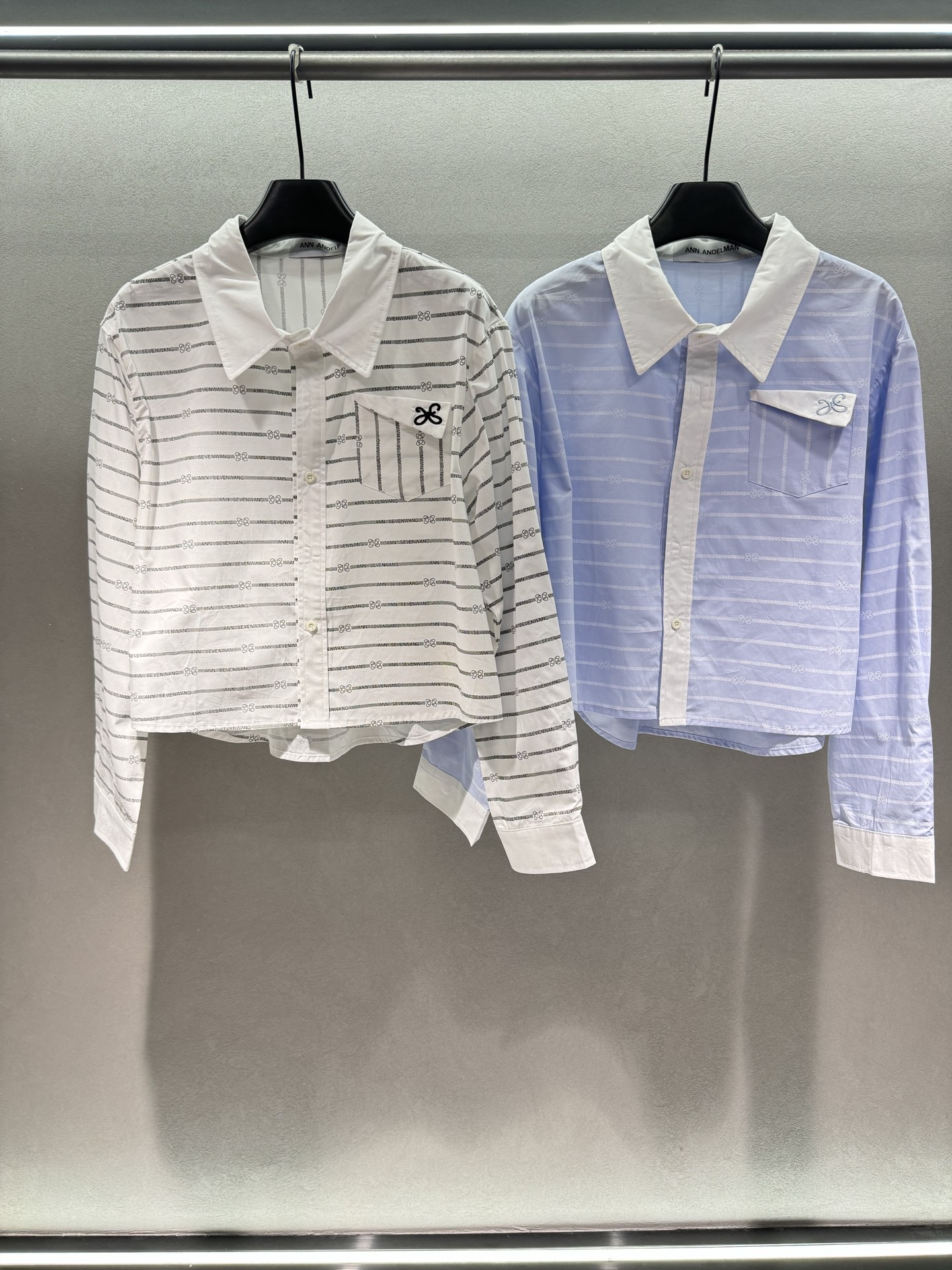 ￼ 🌾2026 SPring&Summer 🔥! Ann条纹印花衬衫,清清爽爽像杯海盐气泡水,翻口袋个性
