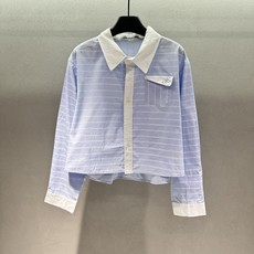  🌾2026 SPring&Summer 🔥! Ann条纹印花衬衫,清清爽爽像杯海盐气泡水,翻口袋个性  🌾2026 SPring&Summer 🔥! Ann条纹印花衬衫,清清爽爽像杯海盐气泡水,翻口袋个性