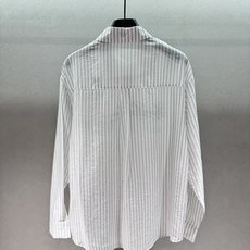  🌾2026 SPring&Summer 🔥!Ann松弛感条纹衬衫,灰白竖条纹+邮戳涂鸦印花,街头感拉  🌾2026 SPring&Summer 🔥!Ann松弛感条纹衬衫,灰白竖条纹+邮戳涂鸦印花,街头感拉