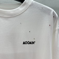  🌾2026 SPring&Summer 🔥!MoCo&姆明,长绒棉烫钻长T,正面简约MOOMIN字母  🌾2026 SPring&Summer 🔥!MoCo&姆明,长绒棉烫钻长T,正面简约MOOMIN字母