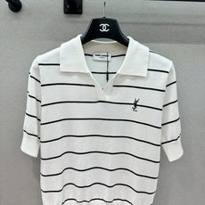  2026 Spring&Summer !YSL黑白条纹Polo太绝了,职场通勤的满分穿搭,被这件YS  2026 Spring&Summer !YSL黑白条纹Polo太绝了,职场通勤的满分穿搭,被这件YS