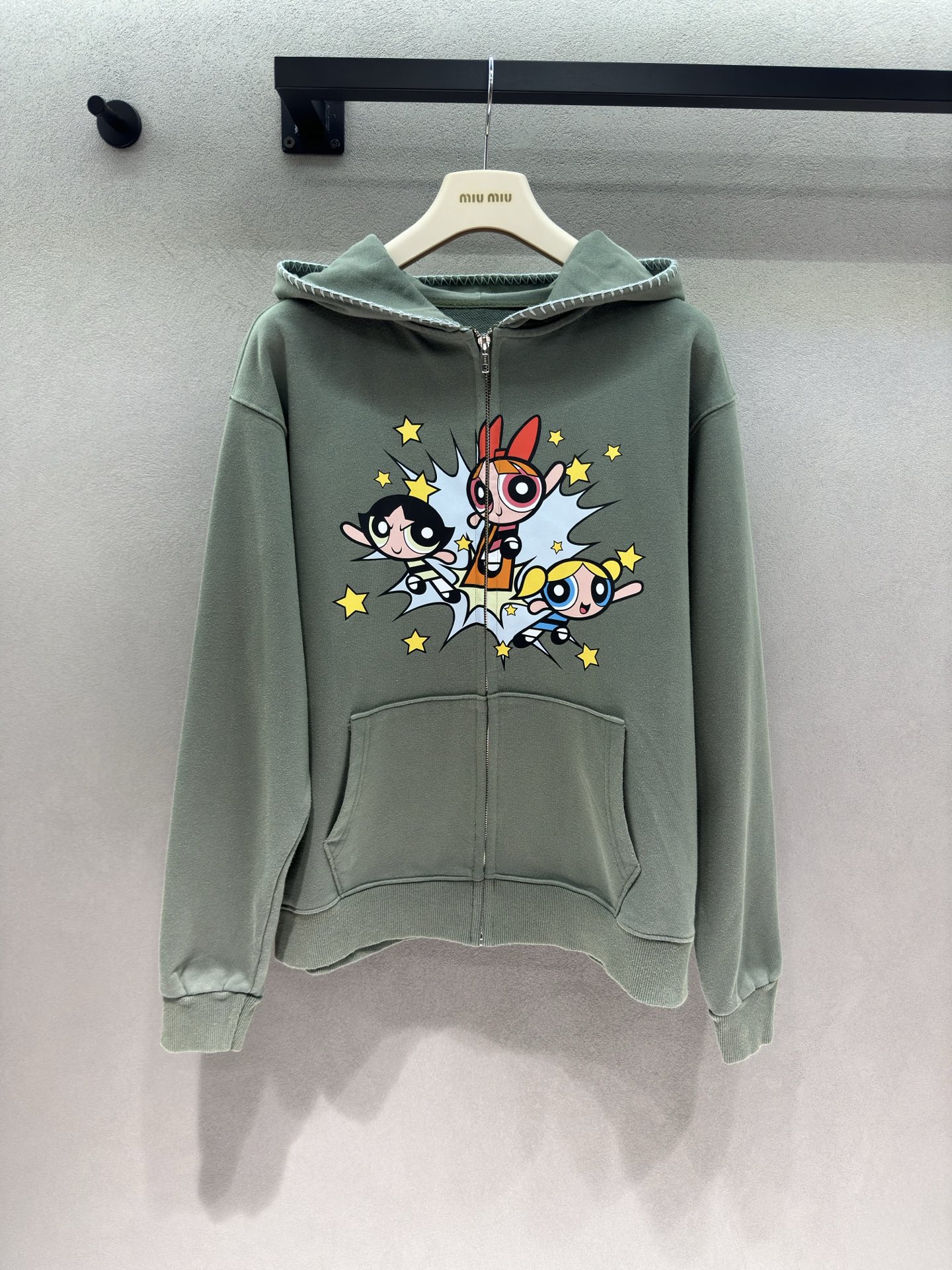 ❄️2026 Autumn and Winter❄️ ！飞天小女警连帽开衫卫衣， 灰绿色调温柔又显白，减龄感直接拉满 童