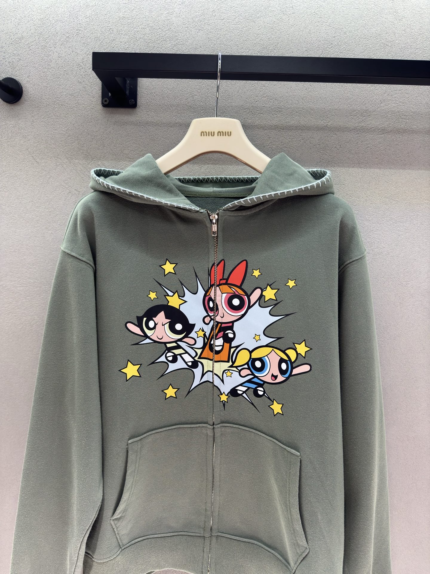 ❄️2026 Autumn and Winter❄️ ！飞天小女警连帽开衫卫衣， 灰绿色调温柔又显白，减龄感直接拉满 童