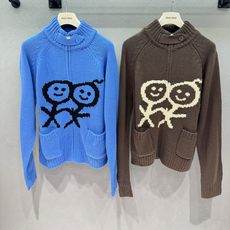 ❄️2026 Autumn and Winter❄️ !火柴人,立领拉链针织开衫, 可爱小人提花图案太戳心,软乎乎厚实针 ❄️2026 Autumn and Winter❄️ !火柴人,立领拉链针织开衫, 可爱小人提花图案太戳心,软乎乎厚实针