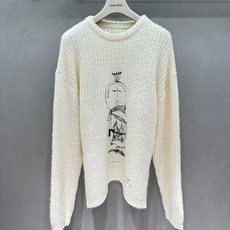 ❄️2026 Autumn and Winter❄️ !Uooy*,乌丫手绘针织毛衣, 米白粗织肌理面料,触感软糯蓬松, ❄️2026 Autumn and Winter❄️ !Uooy*,乌丫手绘针织毛衣, 米白粗织肌理面料,触感软糯蓬松,