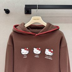 ❄️2026 Autumn and Winter❄️ !三只Kitty高级感巧克力棕卫衣, 美拉德色系适配早秋 胸前三宫 ❄️2026 Autumn and Winter❄️ !三只Kitty高级感巧克力棕卫衣, 美拉德色系适配早秋 胸前三宫