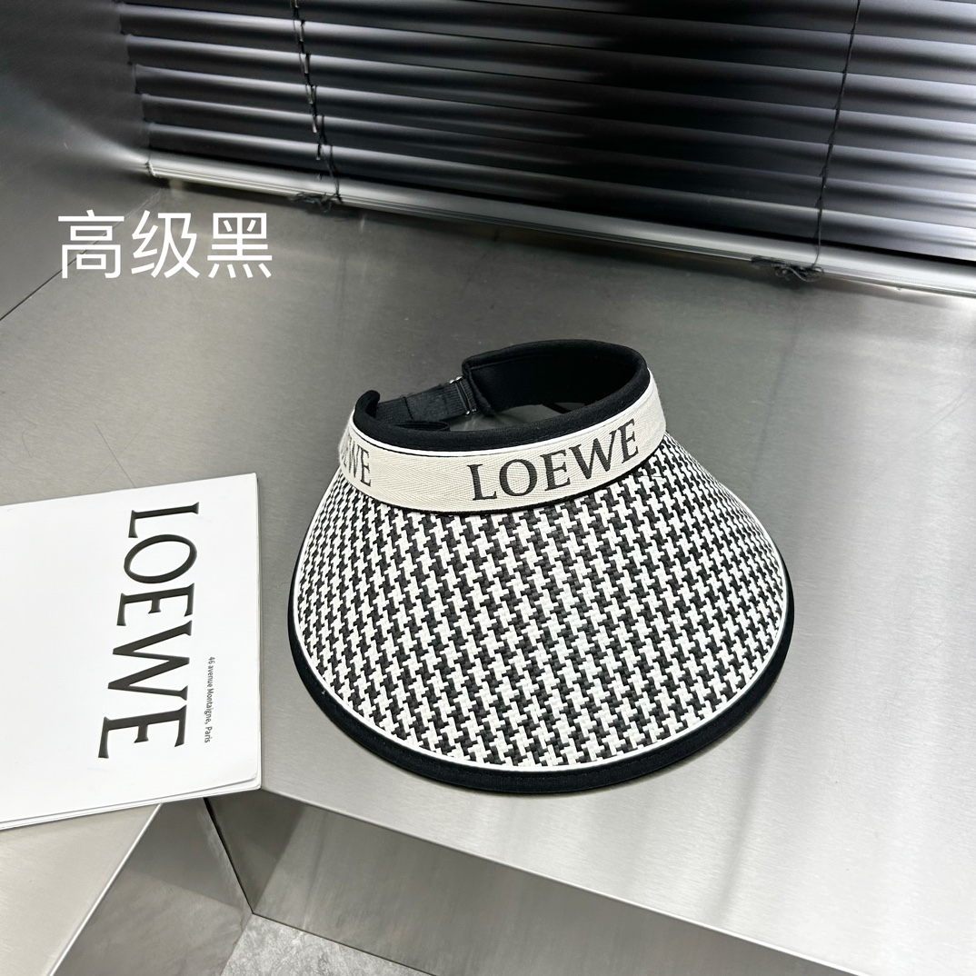 配防尘袋LOEWE罗意威2024夏季新款遮阳空顶帽百搭遮阳防晒款