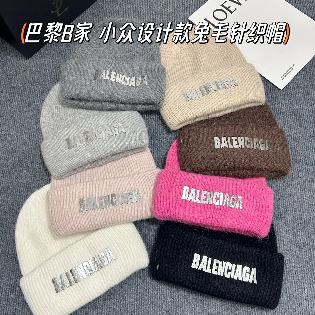 NO:208177,Special offer with dust bag [Balenciaga] Early autumn high-end rabbit wool knitted wool hat, plush material, very versatile hat, straw hat, fisherman hat, baseball hat, hat, balenciaga, espadrilles, hats19860909特价配防尘袋【巴黎世家】早秋高端兔毛针织毛线帽,毛绒材质,非常百搭帽子草帽渔夫帽棒球帽,帽子,balenciaga,espadrilles,hats,hat