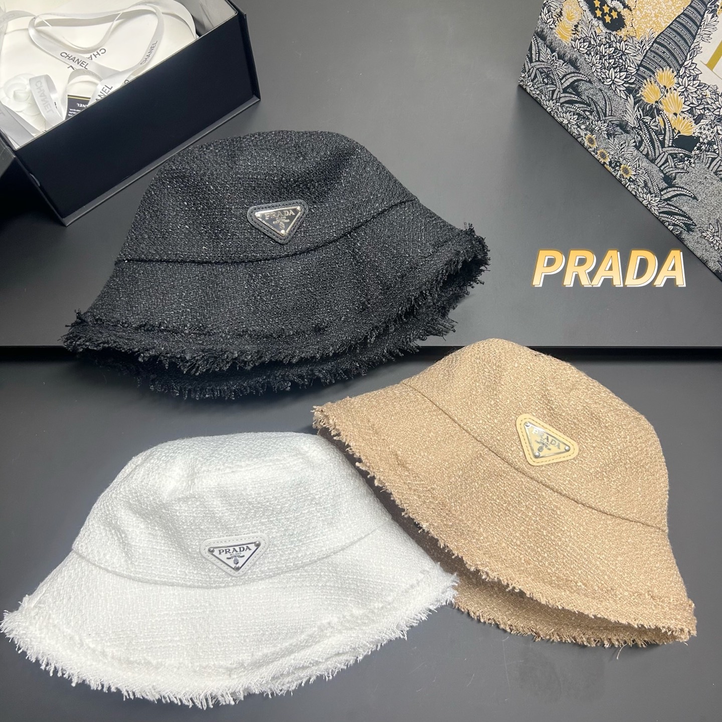 NO:362862,Special offer with dust bag. [PRADA] 2025 new tassel fisherman hat, foldable sun protection and easy to match, travel products for travel, straw hat, fisherman hat, baseball hat, knit hat, hat, prada, prada, espadrilles, hats特价配防尘袋.【PRADA普拉达】2025新款流苏渔夫帽,可折叠遮阳又好搭配,出街旅行单品帽子草帽渔夫帽棒球帽针织帽,帽子,prada,prada,espadrilles,hats,hat