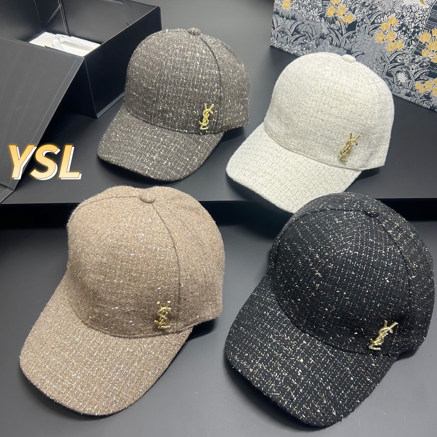 NO:361443,Special offer with dust bag. [YSL Saint Laurent] 2025 new cashmere sequin simple baseball cap, universal for men and women ~ cool and handsome street hat straw hat fisherman hat baseball cap, hat, saint laurent, saint laurent, espadrilles, hats特价配防尘袋.【YSL圣罗兰】2025新款羊绒亮片简约棒球帽,男女通用～酷帅出街帽子草帽渔夫帽棒球帽,帽子,saint laurent,saint laurent,espadrilles,hats,hat