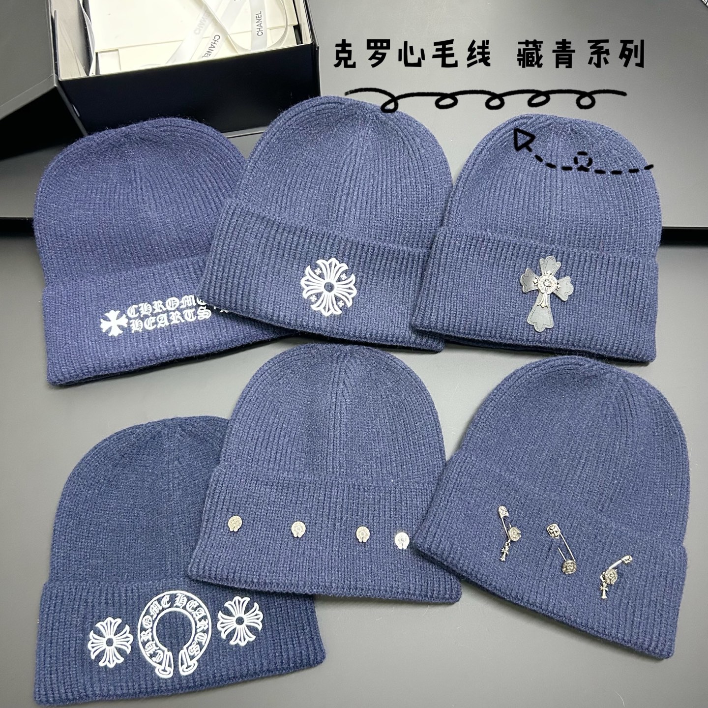 💛配防尘袋。【克罗心】2025新款男女款针织毛线帽，系列款出货