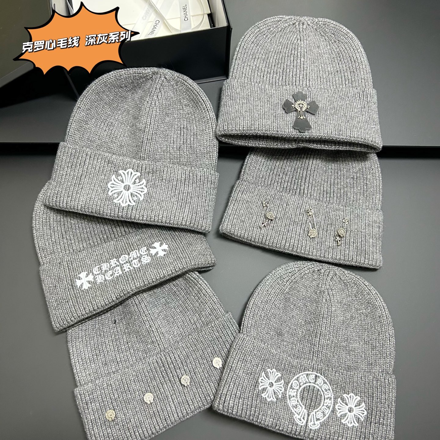 💛配防尘袋。【克罗心】2025新款男女款针织毛线帽，系列款出货