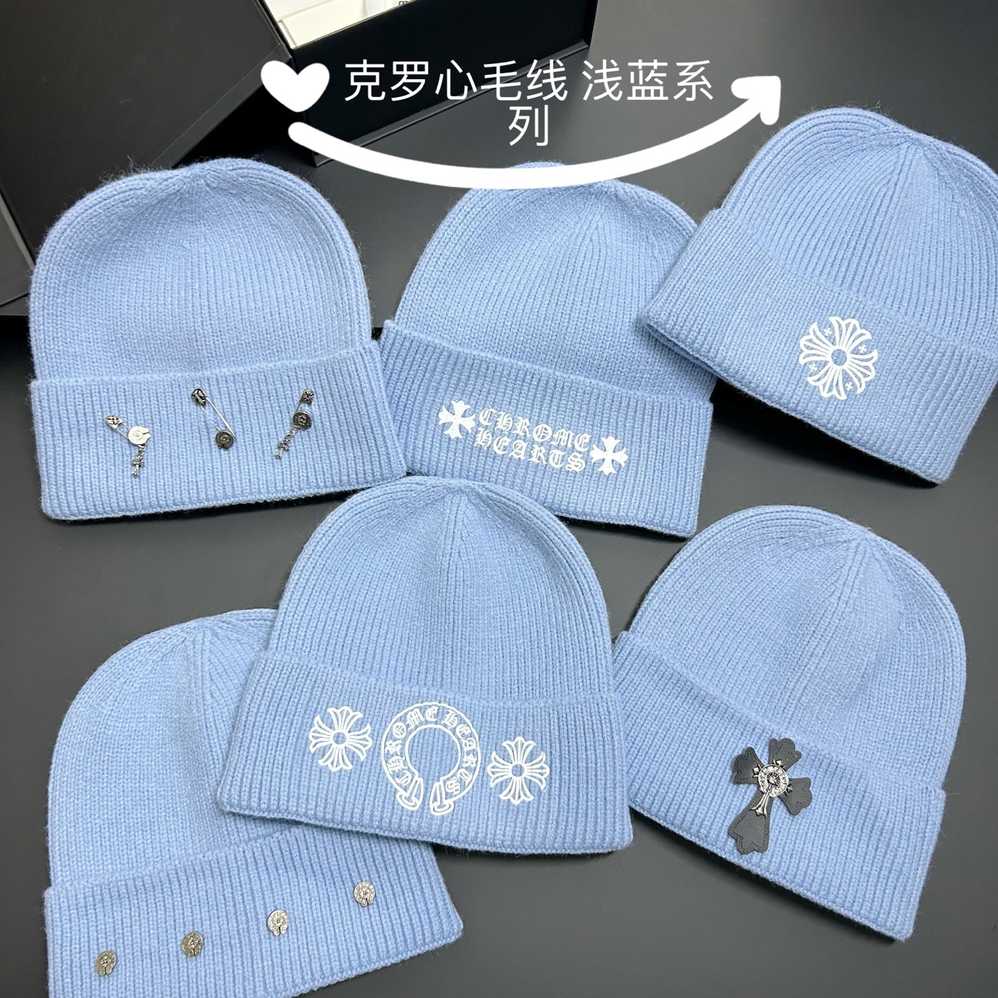 💛配防尘袋。【克罗心】2025新款男女款针织毛线帽，系列款出货