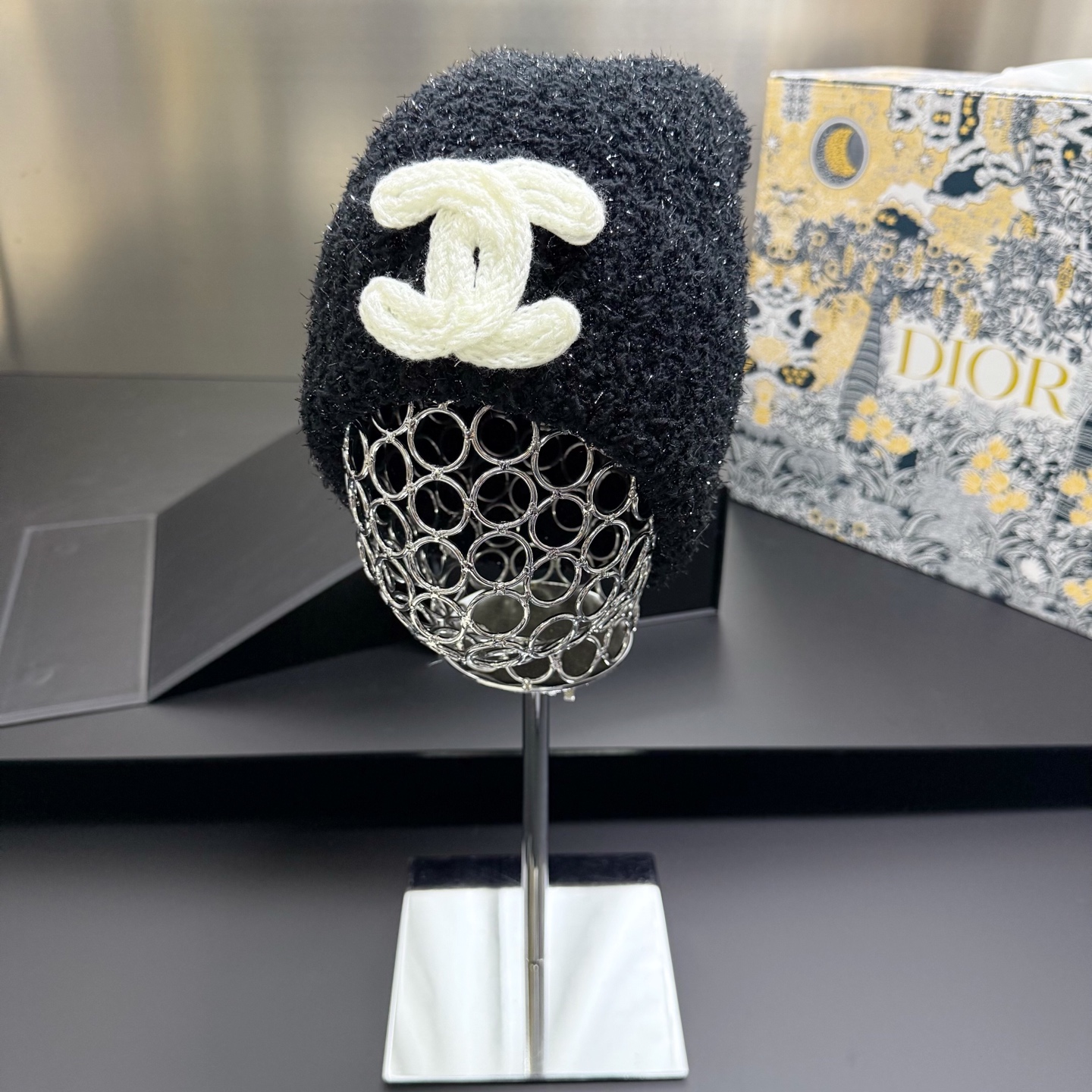 💛配防尘袋【Chanel香奈儿】2025秋冬新款爆款小香风针织毛线帽，大牌简约～秋冬穿搭必备
