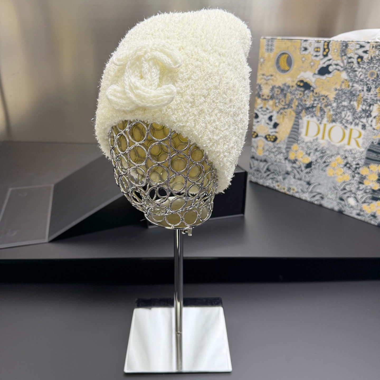 💛配防尘袋【Chanel香奈儿】2025秋冬新款爆款小香风针织毛线帽，大牌简约～秋冬穿搭必备